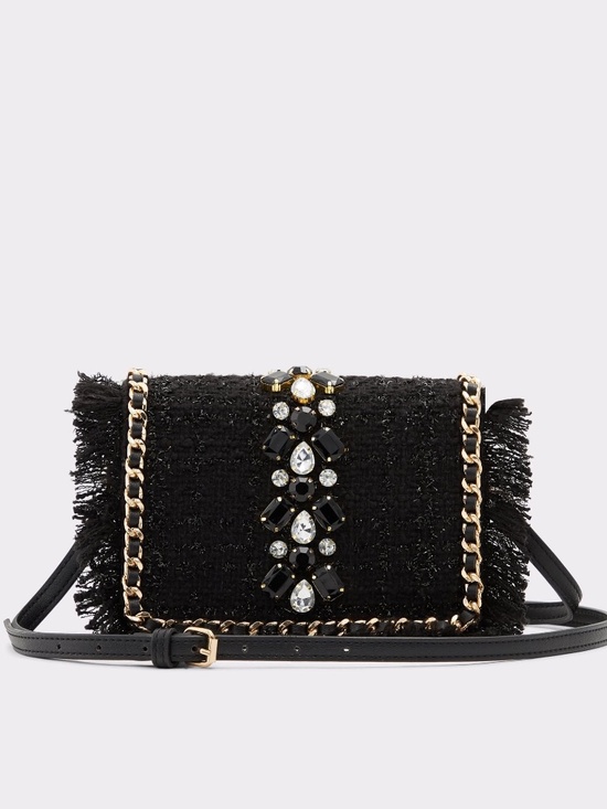 Aldo Handbags - Aldo black tweed crossbody bag